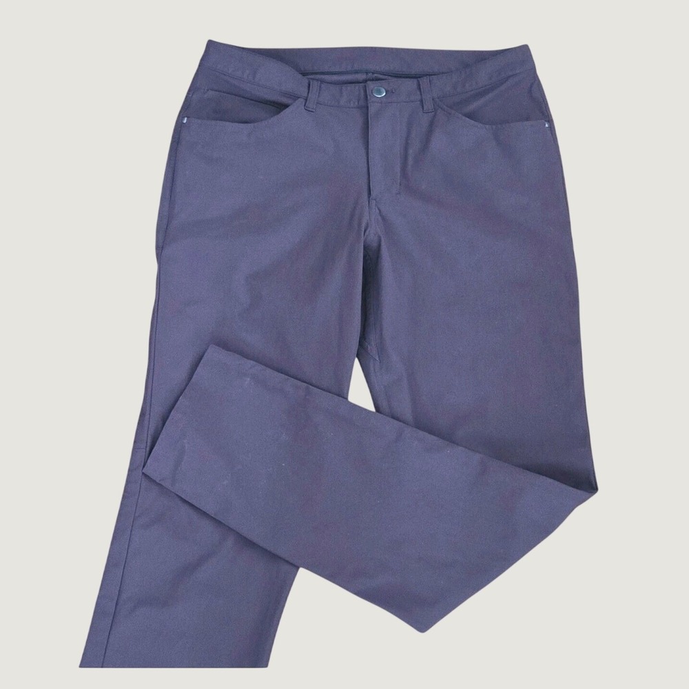 Lululemon Performance ABC Golf Pants Mens 32 Plum Stretch Straight Travel M5426S